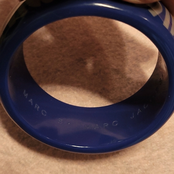 NWT Marc by Marc Jacobs Blue Tan Bangle Bracelet - Picture 6 of 6